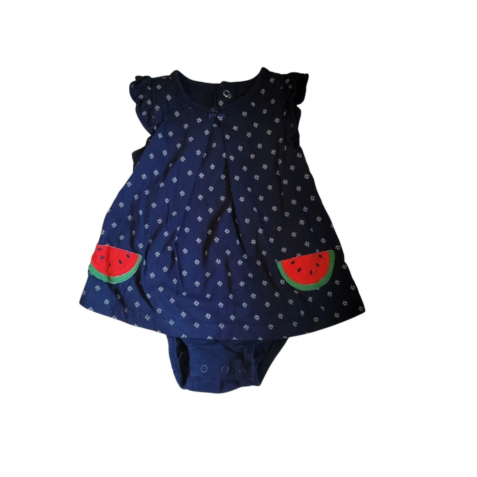 Child of Mine Blue Watermelon One Piece Dress Size 12 Months