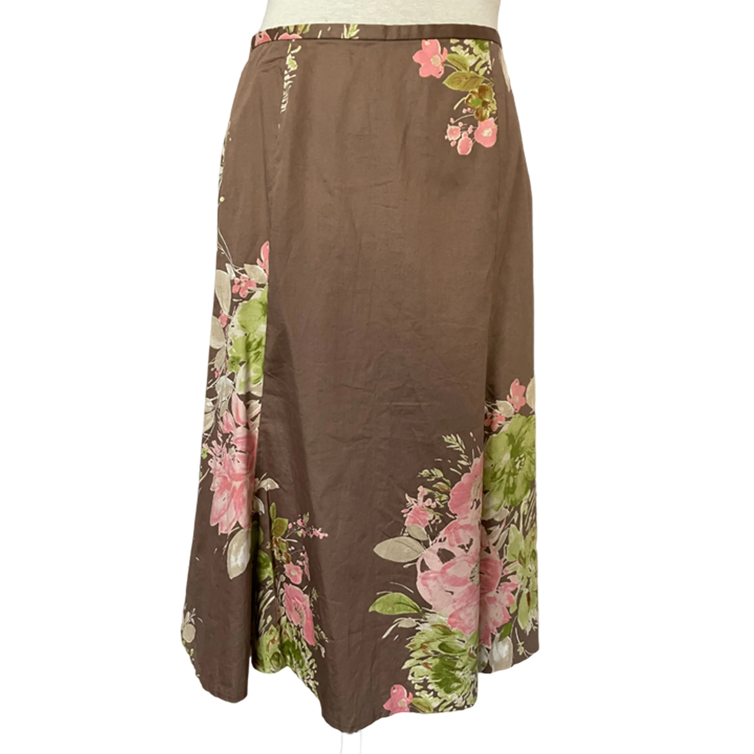 Liz Claiborne Floral Midi Skirt l Size 6P