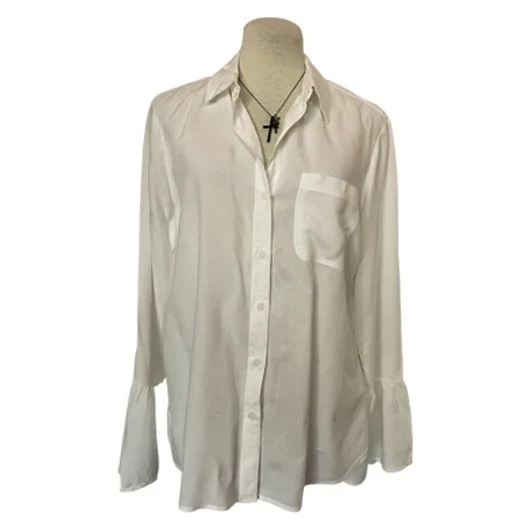 Beachlunchlounge Button Front Shirt l Size M