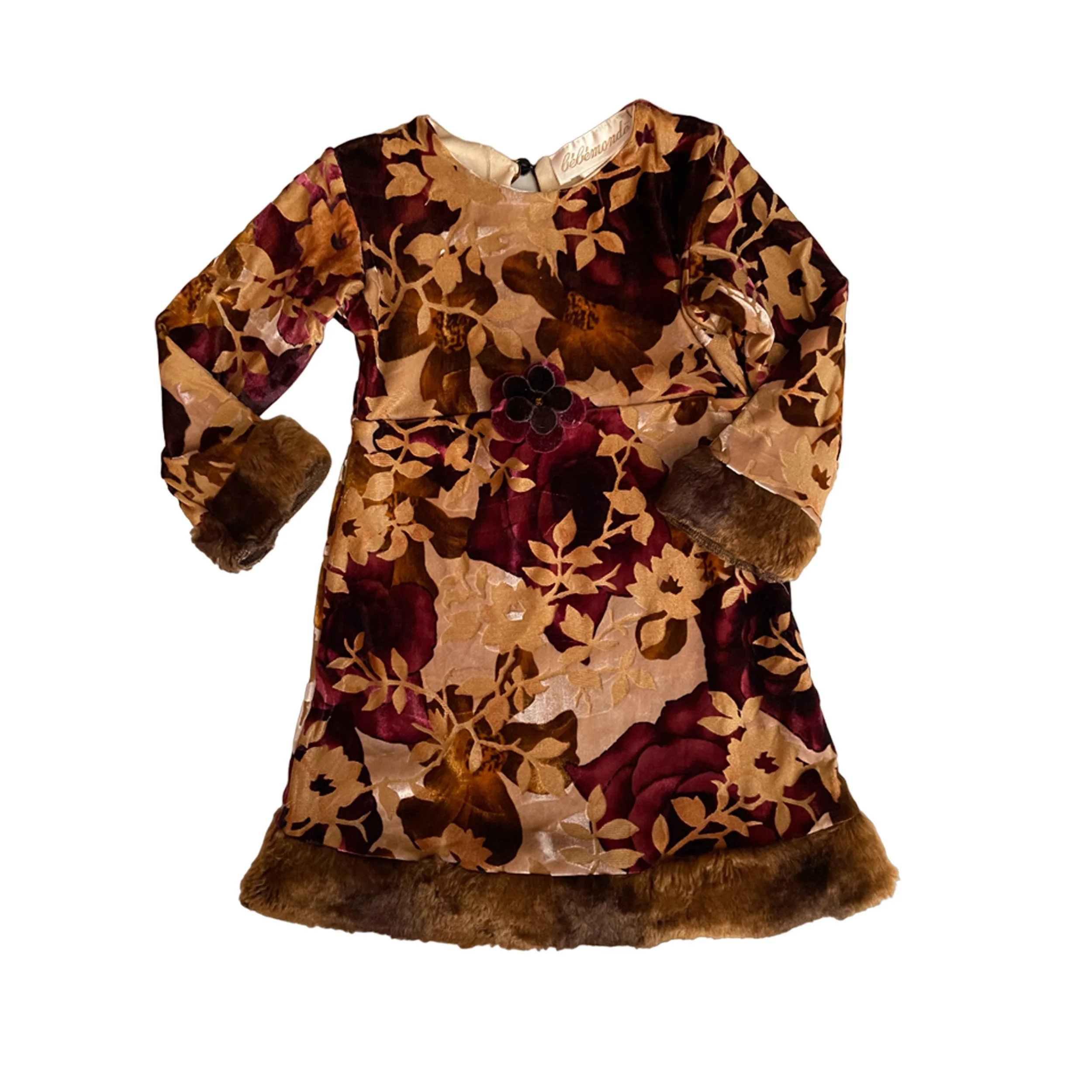 Bebe Monde Velvet Floral Dress l Size 2T
