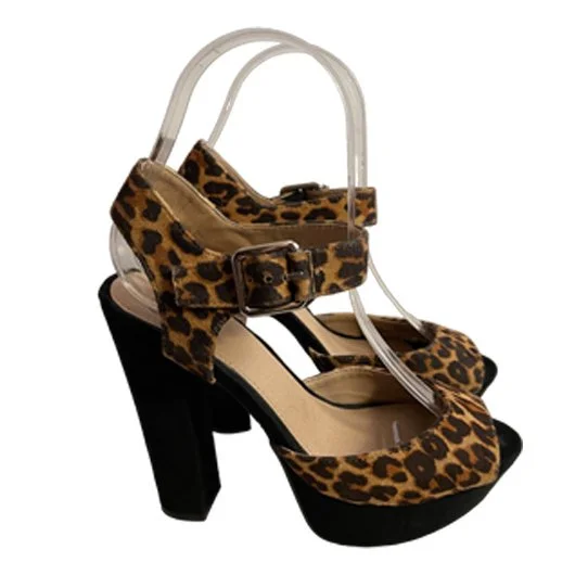 SM Leopard Platform Shoes l Size 6
