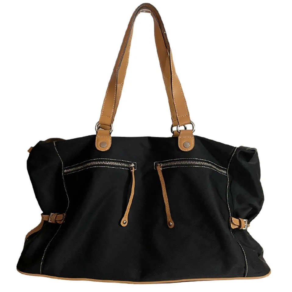 Maxx New York Large Black Nylon Tote