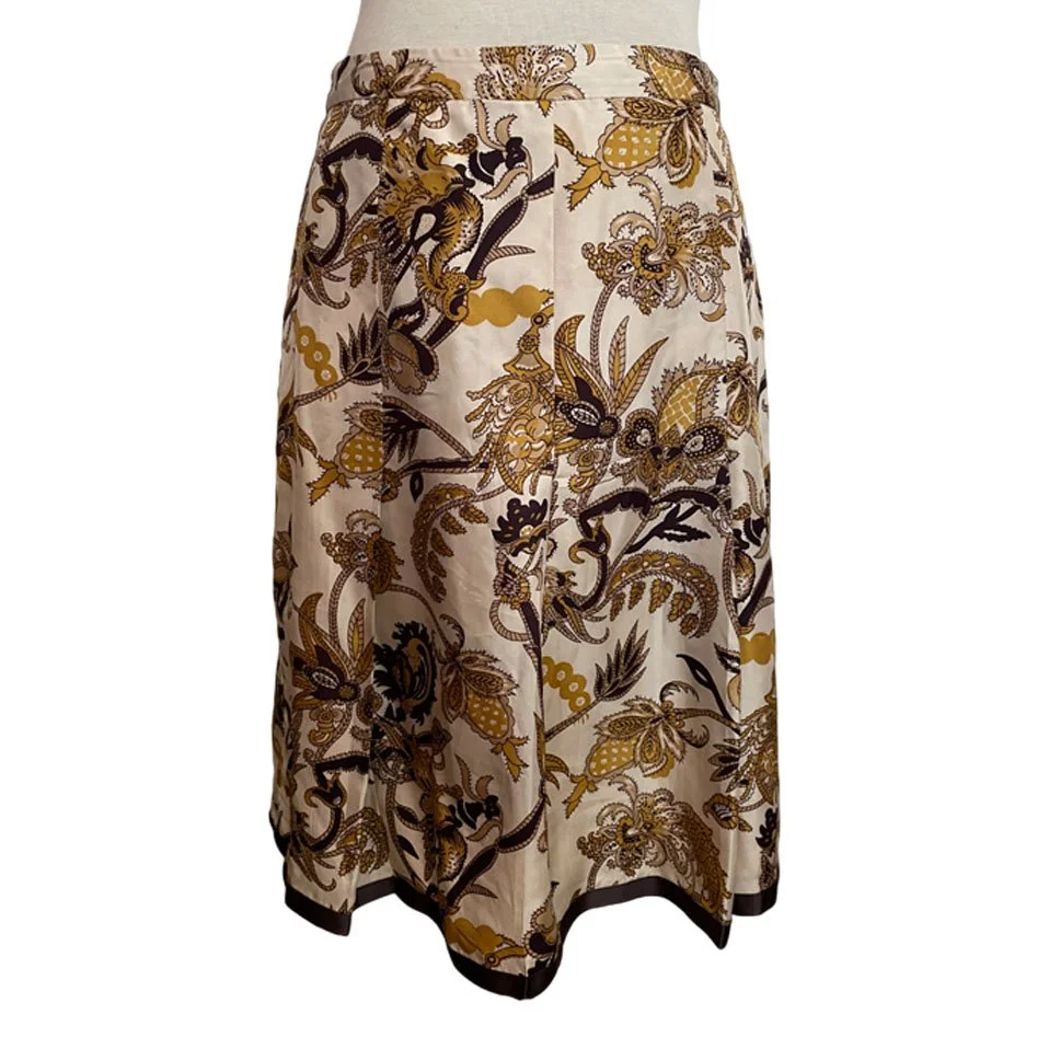 Old Navy Silk Floral Pleated Skirt l Size 2