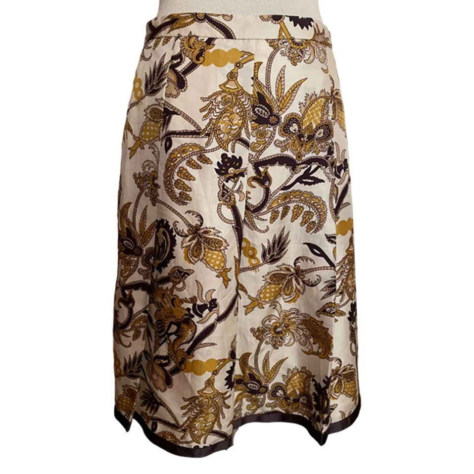 Old Navy Silk Floral Pleated Skirt l Size