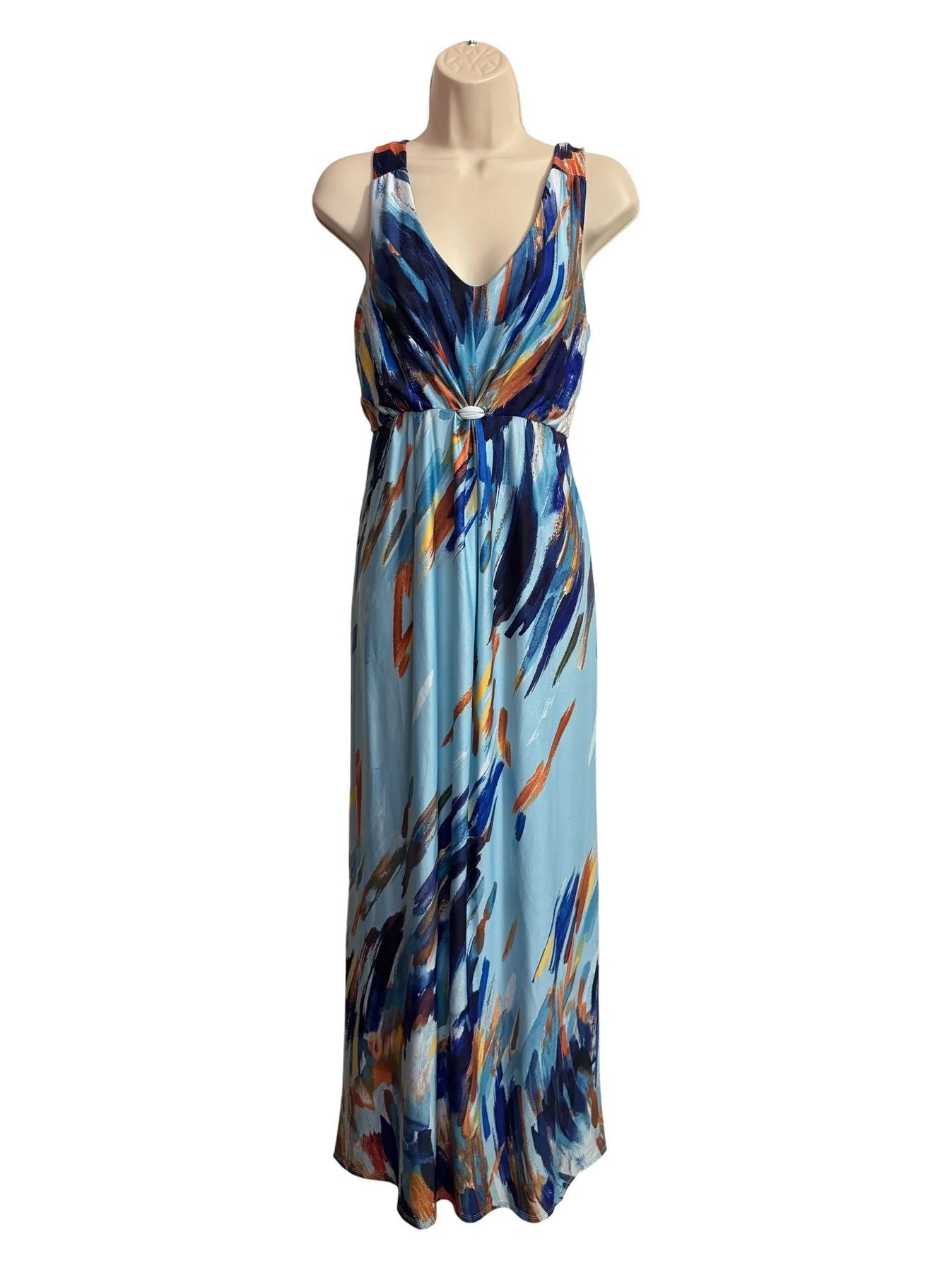 kate and mallory maxi dress $98 KATE & MALLORY Black White Stretch Maxi Dress Beaded Normcore  Regencycore S