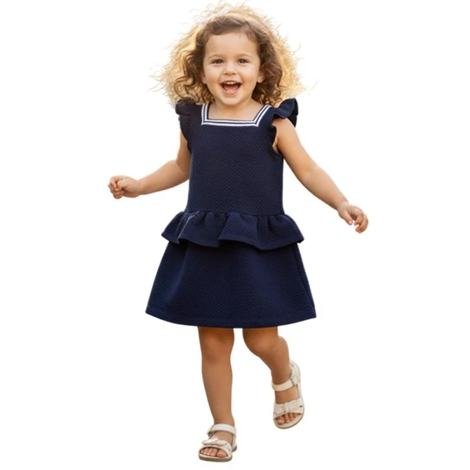 holiday dress 18 months Girls' Holiday Dress in Christmas Village – Nella June main image 1