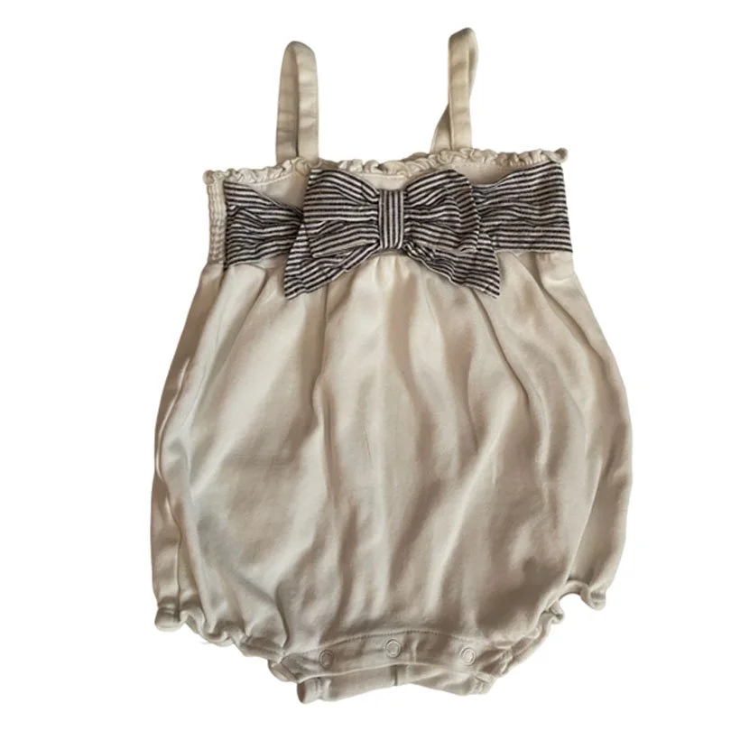 Janie & Jack White Bubble Romper l Size 3-6 Months