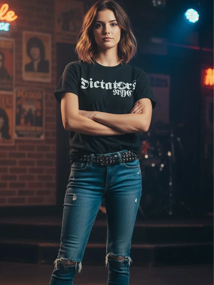 Dictators NYC Band Black Short Sleeve T-shirt  l  Size S