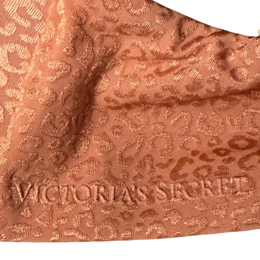 Victoria's Secret Lined Demi Tan Leopard print Bra l Size 36D