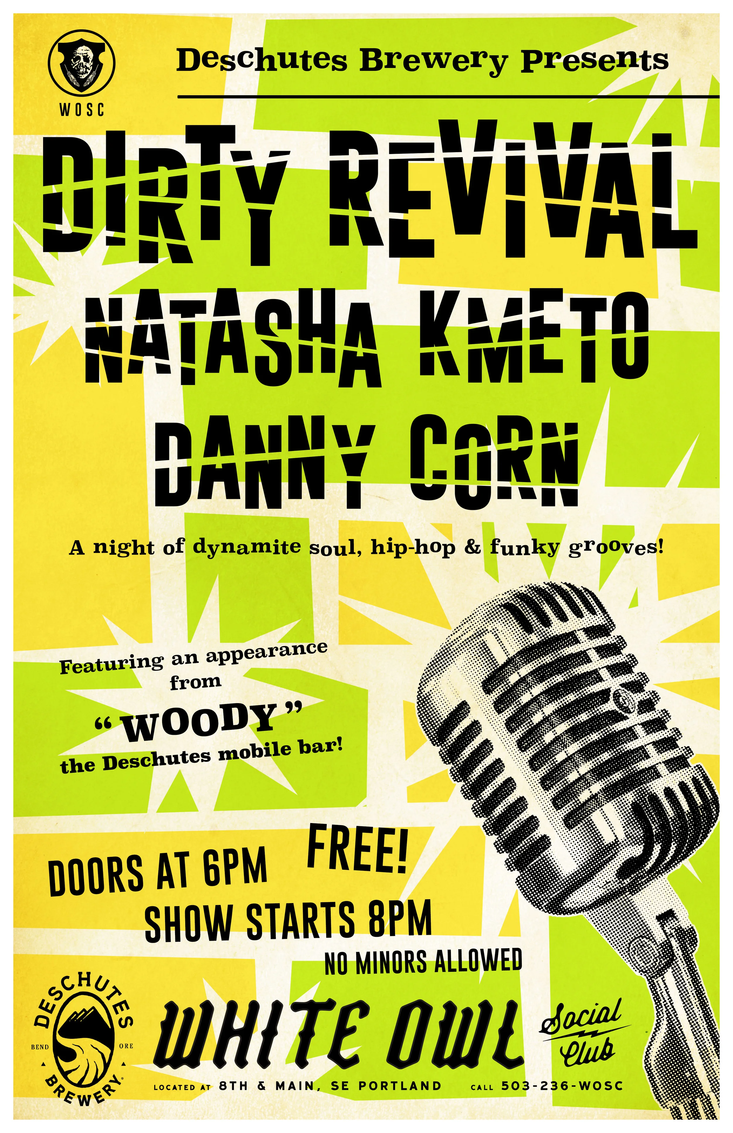 Deschutes presents Dirty Revival, Natasha Kmeto and Danny Corn