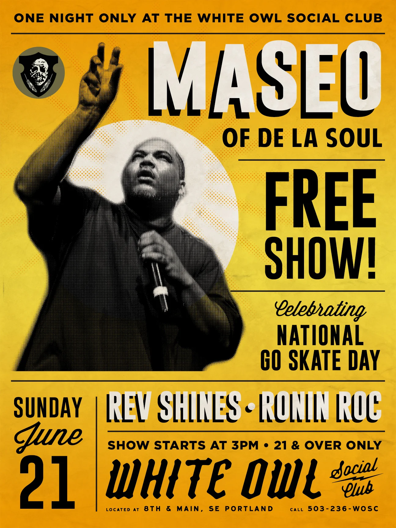 Maseo (of De La Soul) with Rev Shines & Ronin Roc