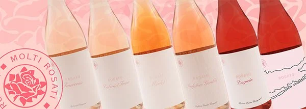 2025 Molti Rosati Banner featuring 6 of the 7 newly released rosatos