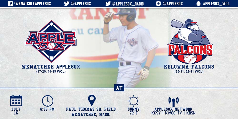 The AppleSox look to carry their momentum from a series win against the WCL East leaders in Wenatchee, to British Columbia, as a home-and-home set continues, Thursday.