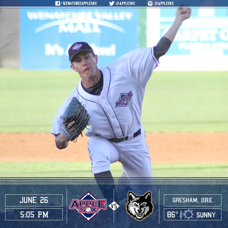 Wenatchee tries for its first sweep of the season, tonight, in Gresham, Ore. 