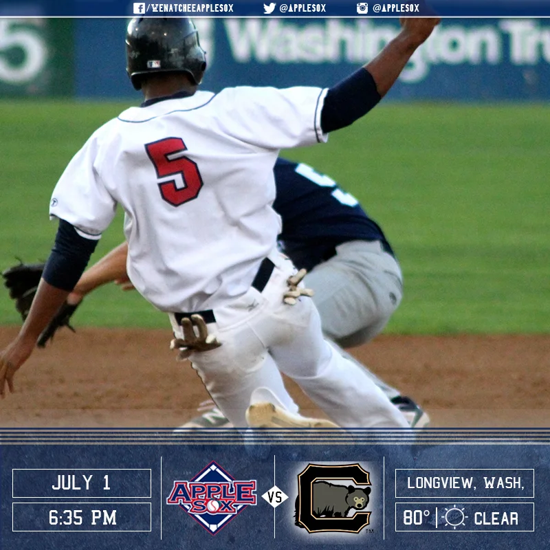 The AppleSox have not won a road series in 2016 after losing game one. They are looking to change that tonight, by evening the series in Longview.