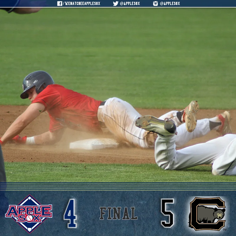 Cowlitz overtook Wentchee's late 4-3 lead, after tying the game in the seventh. A walkoff with two outs in the ninth for the Black Bears won it on their Fireworks Night, Saturday.