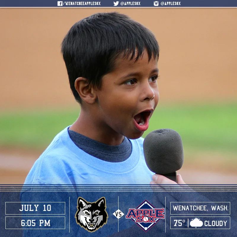 Make sure you're at Paul Thomas Sr. Stadium when the US Bank Play Ball Kid yells those magic words! 6:05 p.m. first pitch!