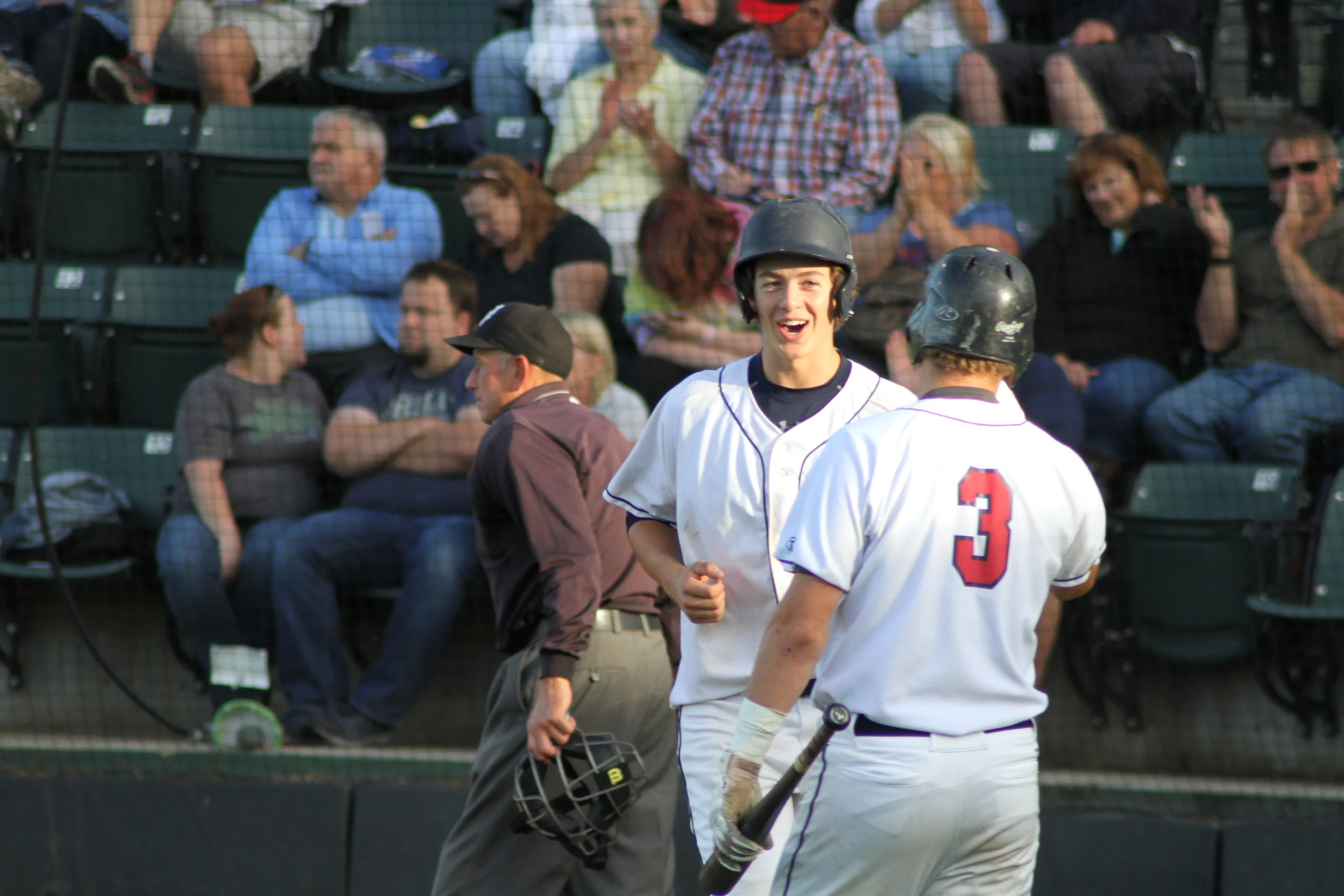 Michael Toglia and Evan Douglas (above), each homered Tuesday, but it wasn't enough for the AppleSox in a 13-3 loss. 