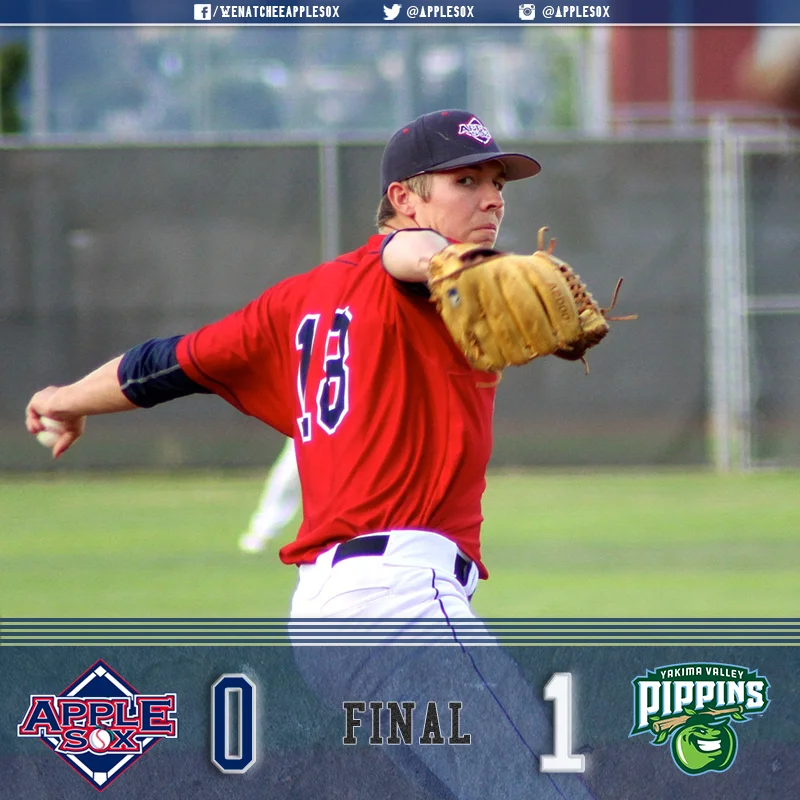 Grady Miller turned in 8 2/3 innings, before the Yakima Valley Pippins walked off the AppleSox, Friday. 