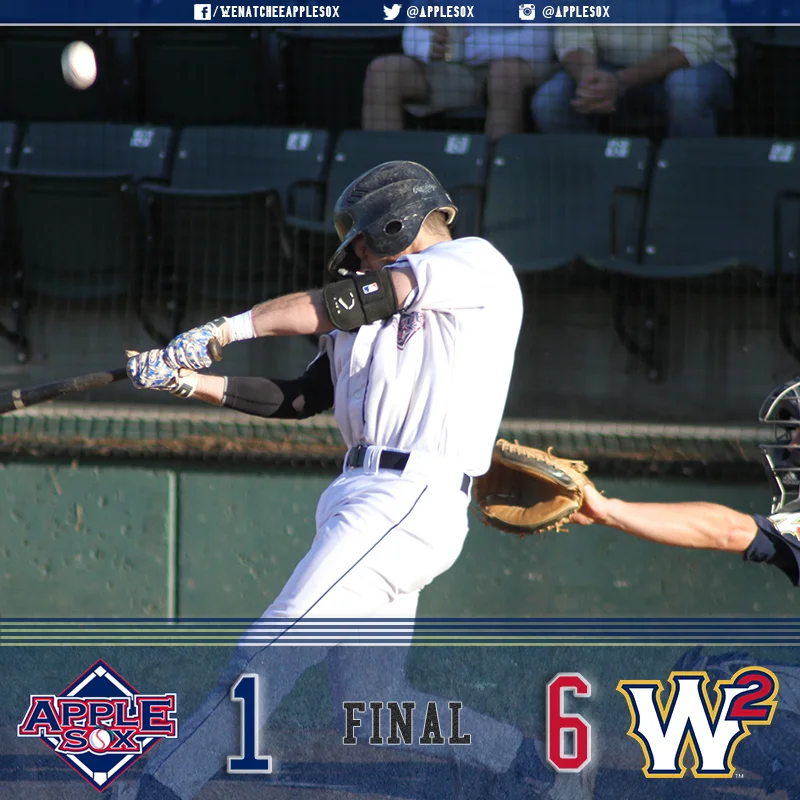 The AppleSox had trouble turning on the bats against Sweets' starter Easton Lucas, Wednesday night. 