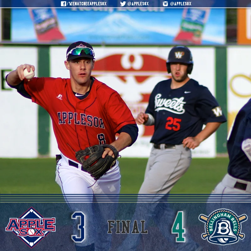 Haydan Hastings hit his second home run of the season, but Wenatchee fell 4-3 in 11 innings, Friday night. 