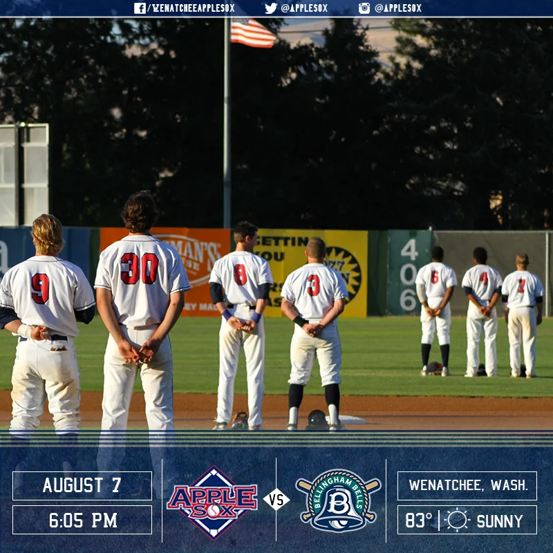 The AppleSox end the 2016 season at home, Sunday, against the Bellingham Bells.