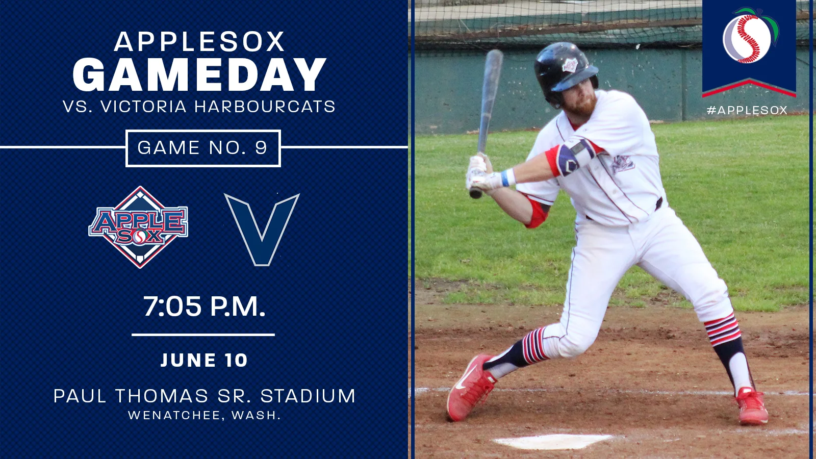 The AppleSox play for their first sweep since July, 2015, tonight at Paul Thomas Sr. Stadium.