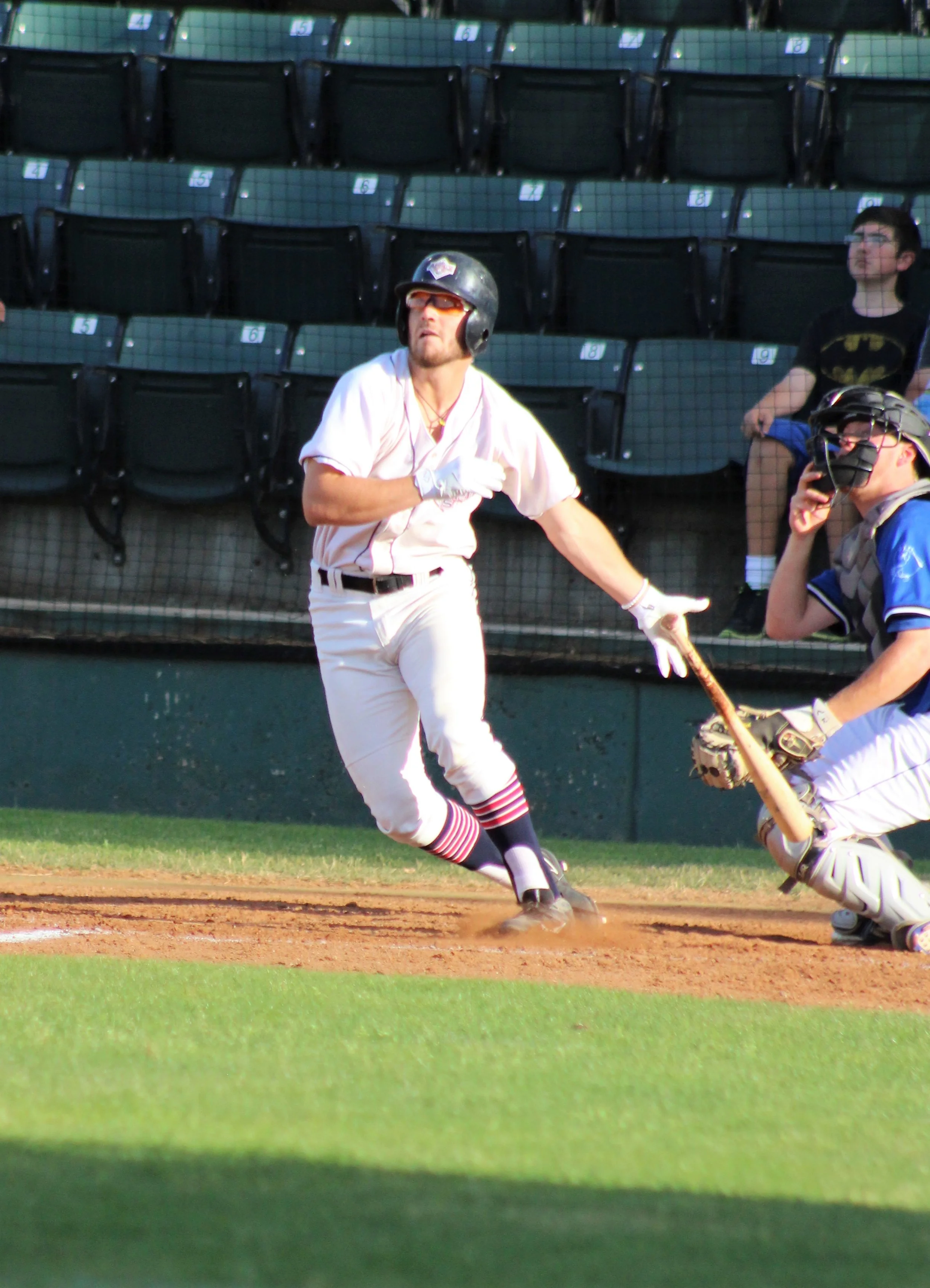 Josh Zamora homered to lead off the third inning for Wenatchee. He finished with three hits. Photo by Alyssa Taylor