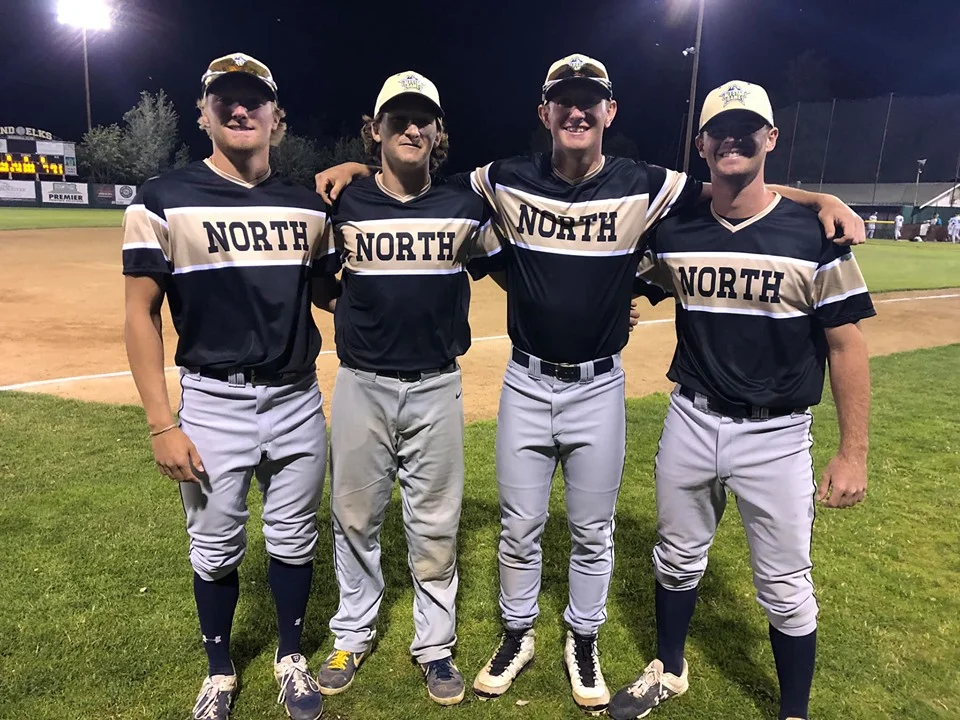 AppleSox All-Stars (L to R) Sam Wyatt, Ryan Altenberger, Cole McKenzie and Jake Saum.