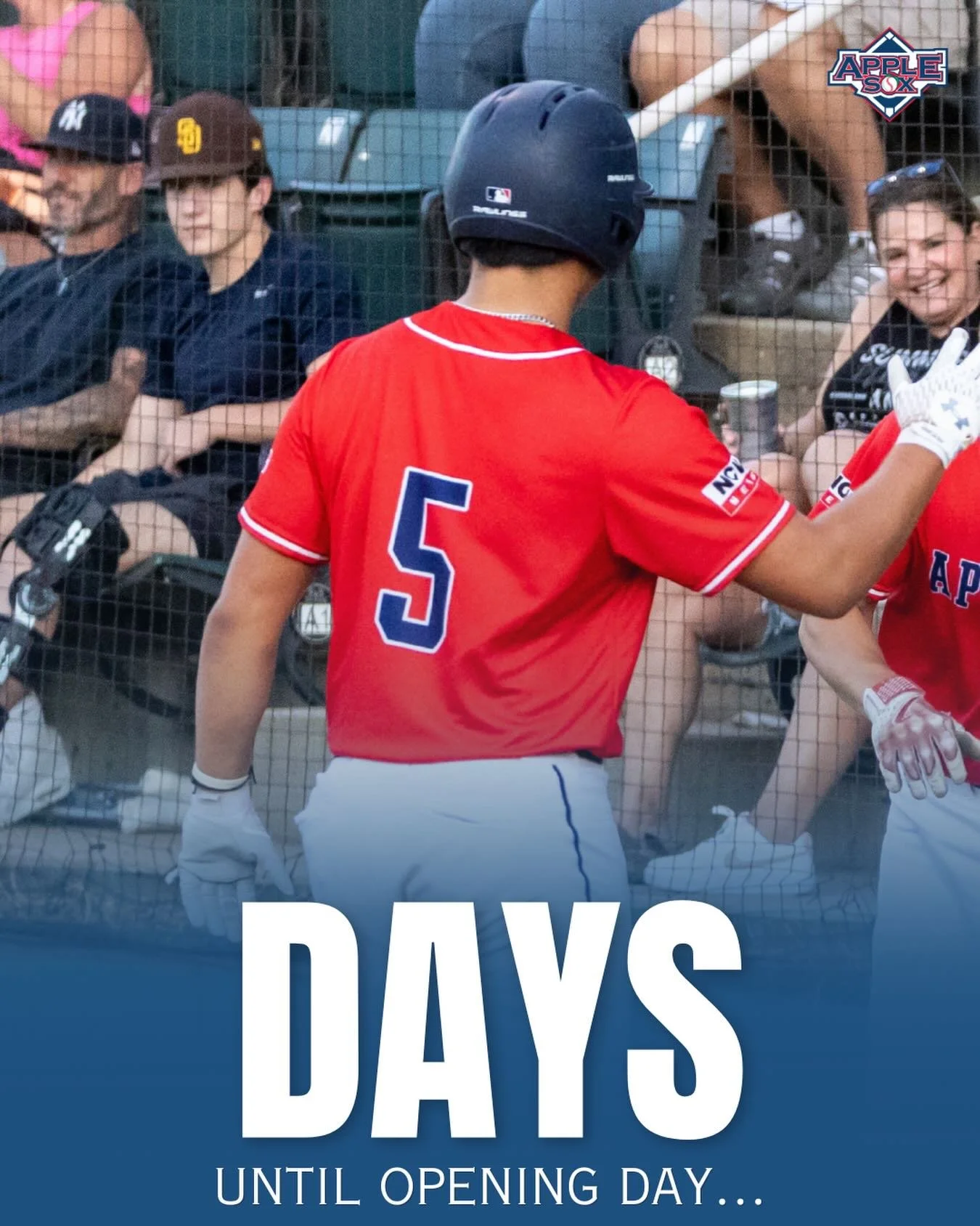 Only 5 more days AppleSox fans until our home opener! #HarvestTime