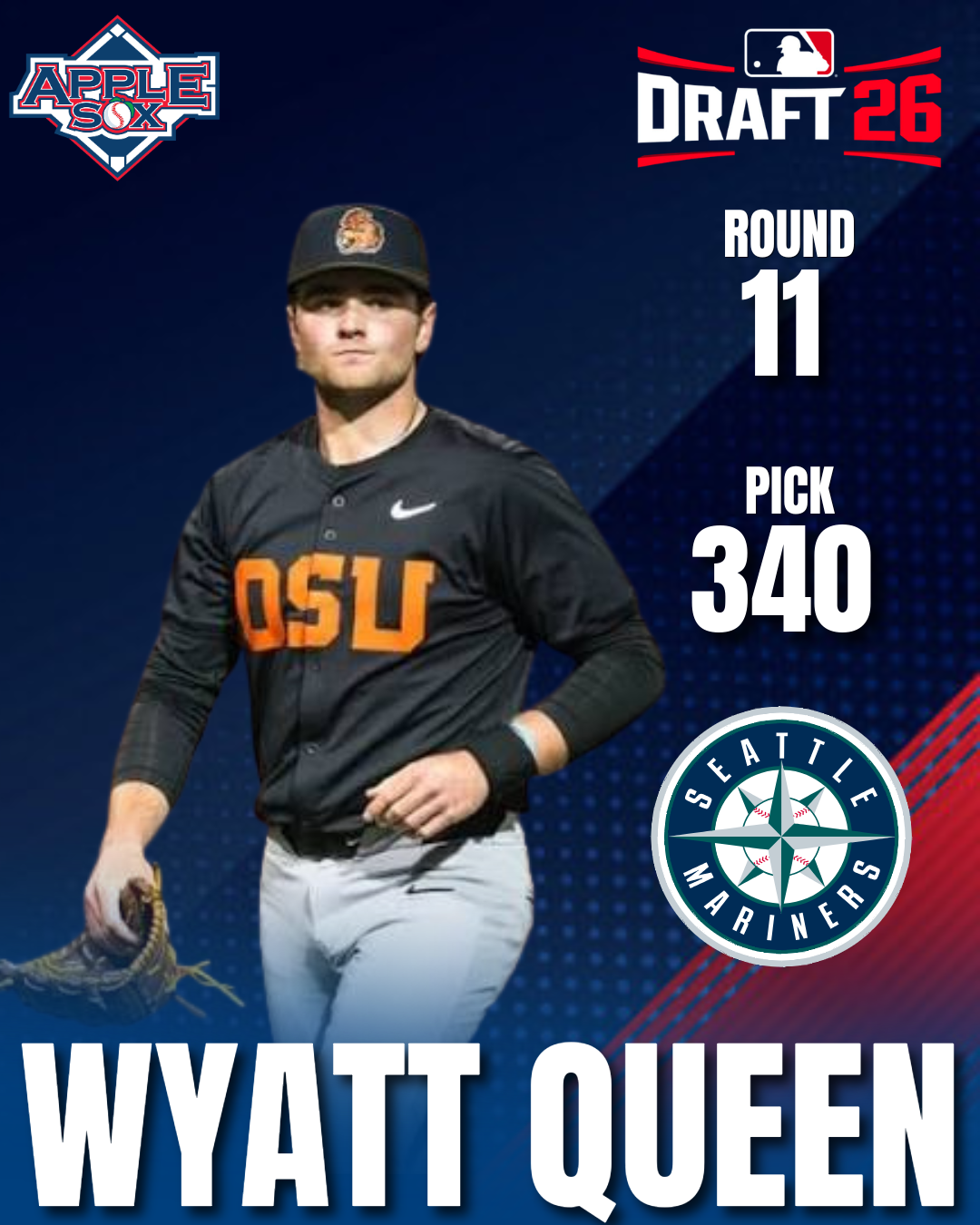 Two AppleSox Alums Selected in the 2026 MLB Draft