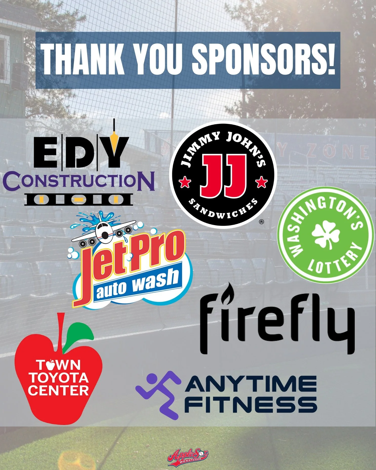 This week&rsquo;s 2026 sponsor shout-out ‼️

Town Toyota Center
Jet Pro Auto Wash
Washington's Lottery
Jimmy John's
E.D.Y. Construction
Anytime Fitness
Firefly Cybersecurity Consulting

Our sponsors play a huge role in our success, and we&rsquo;re so