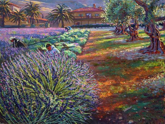Lavendar Harves, Ceago, oil/canvas, 18" X 24"