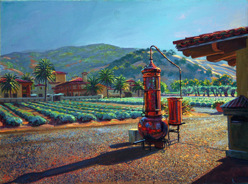 Lavendar Morning, oil/canvas, 18" X 24"