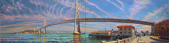 Bay Bridge Panorama, oil/canvas, 2007