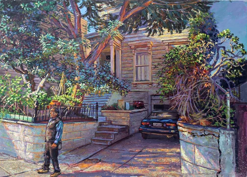 Rene Yañas Leaving his Home
