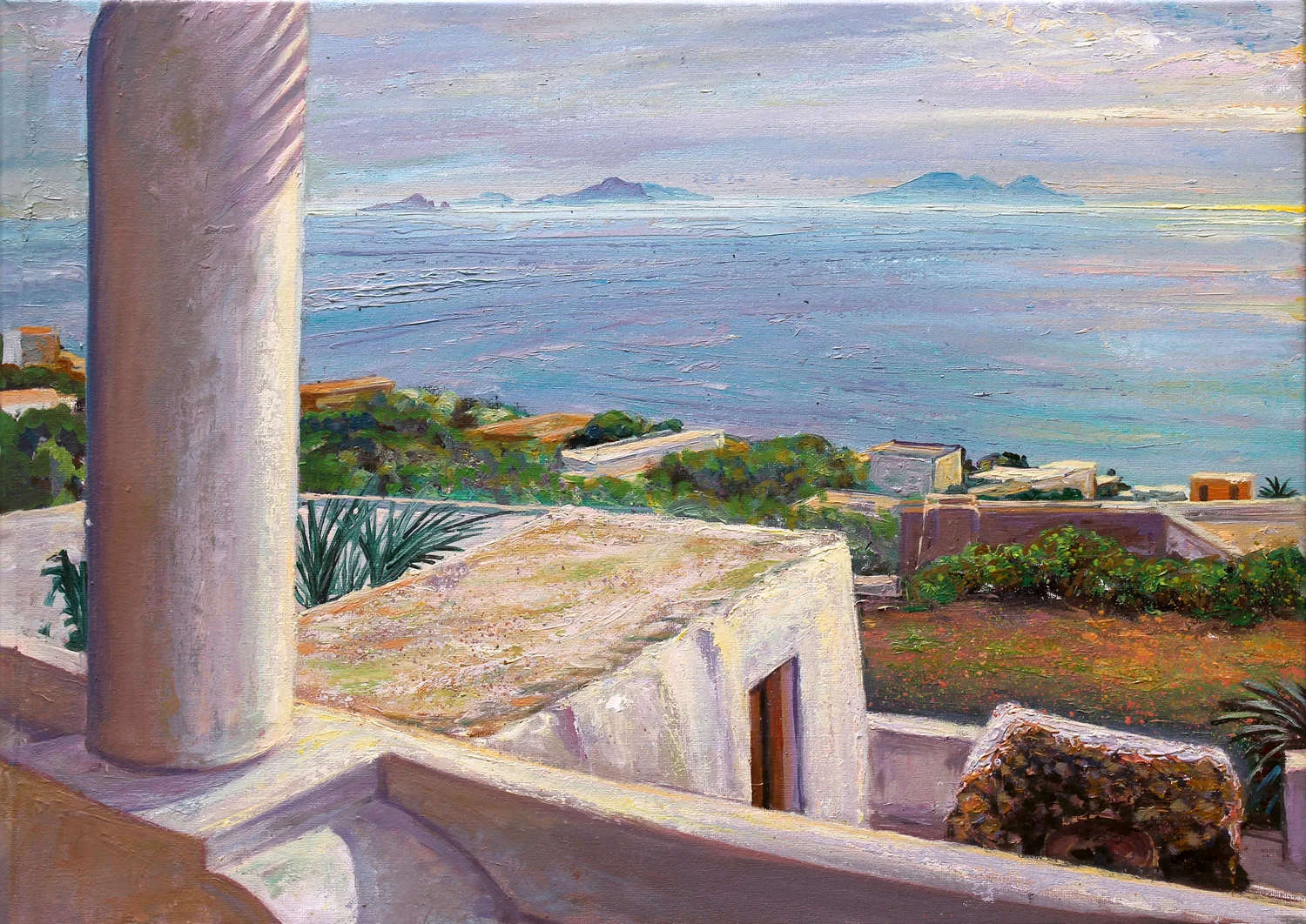 The Aeolian Islands viewed from Stromboli