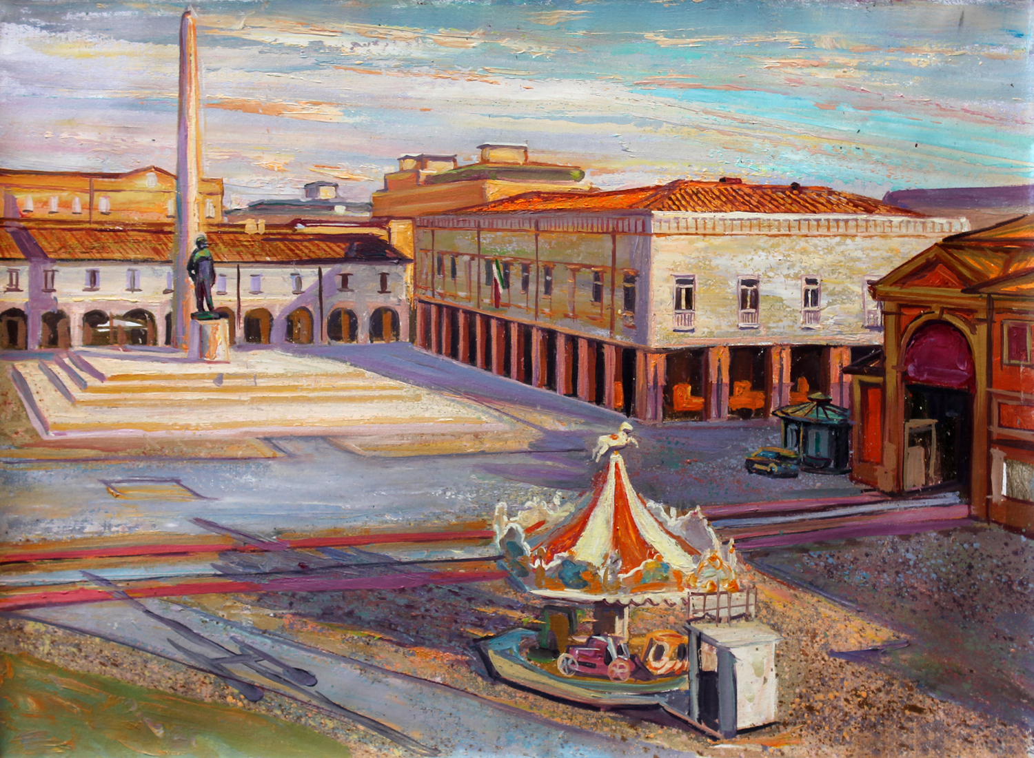 The main square of Lugo in Emilia-Romagna