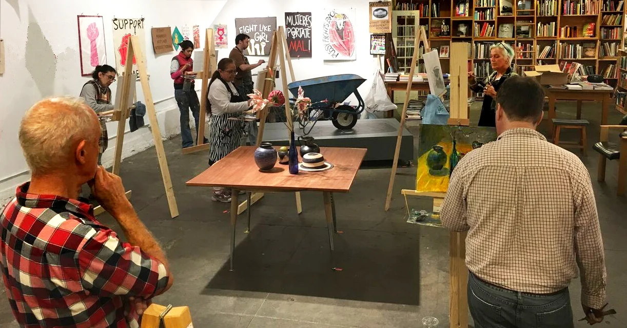 A class at Alley Cat in San Francisco