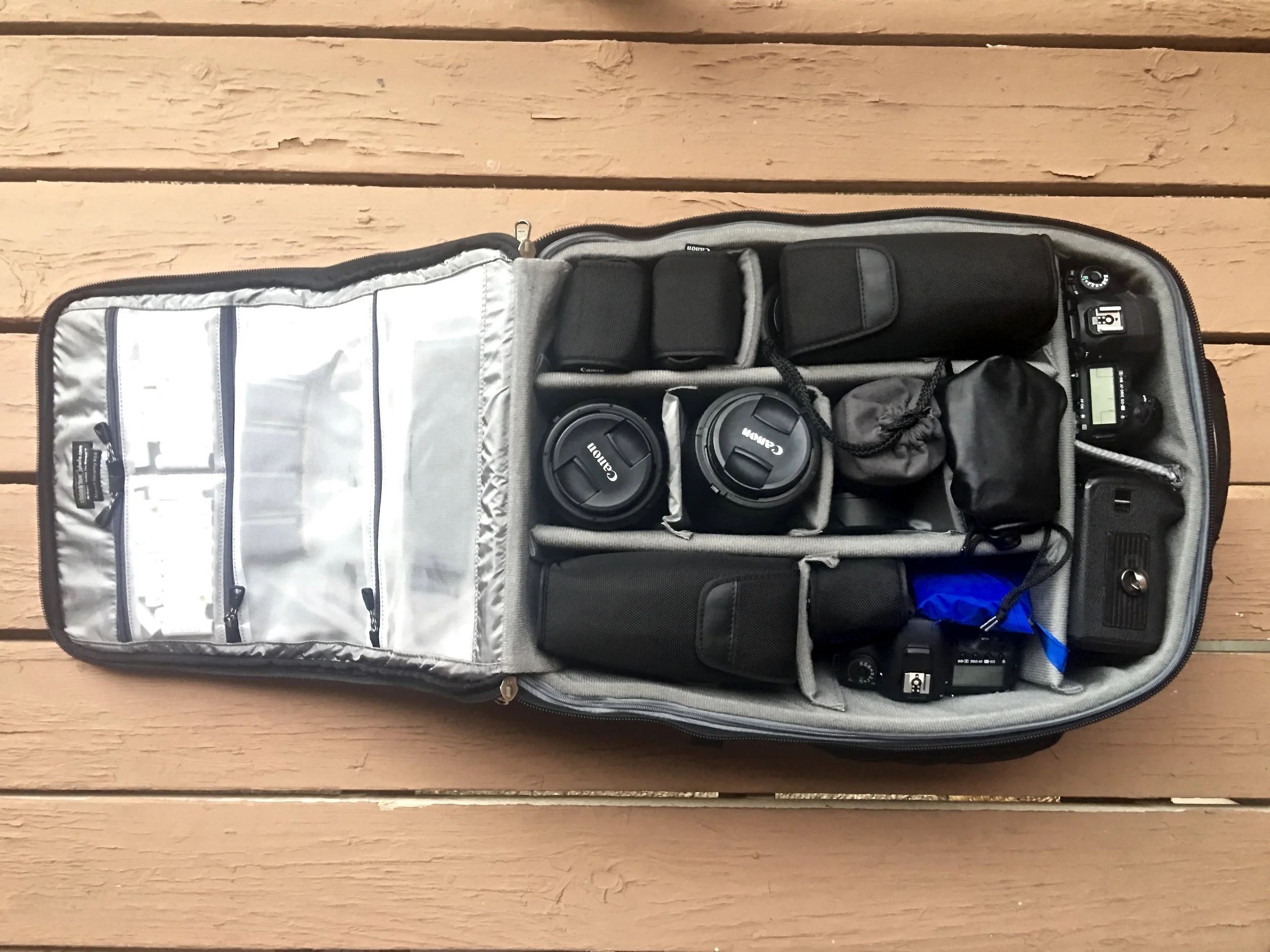 All packed and ready to go.