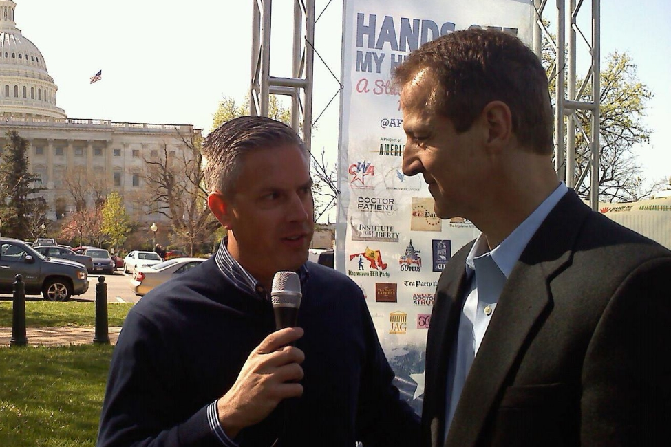 Interviewing Tim Phillips, President of AFP.