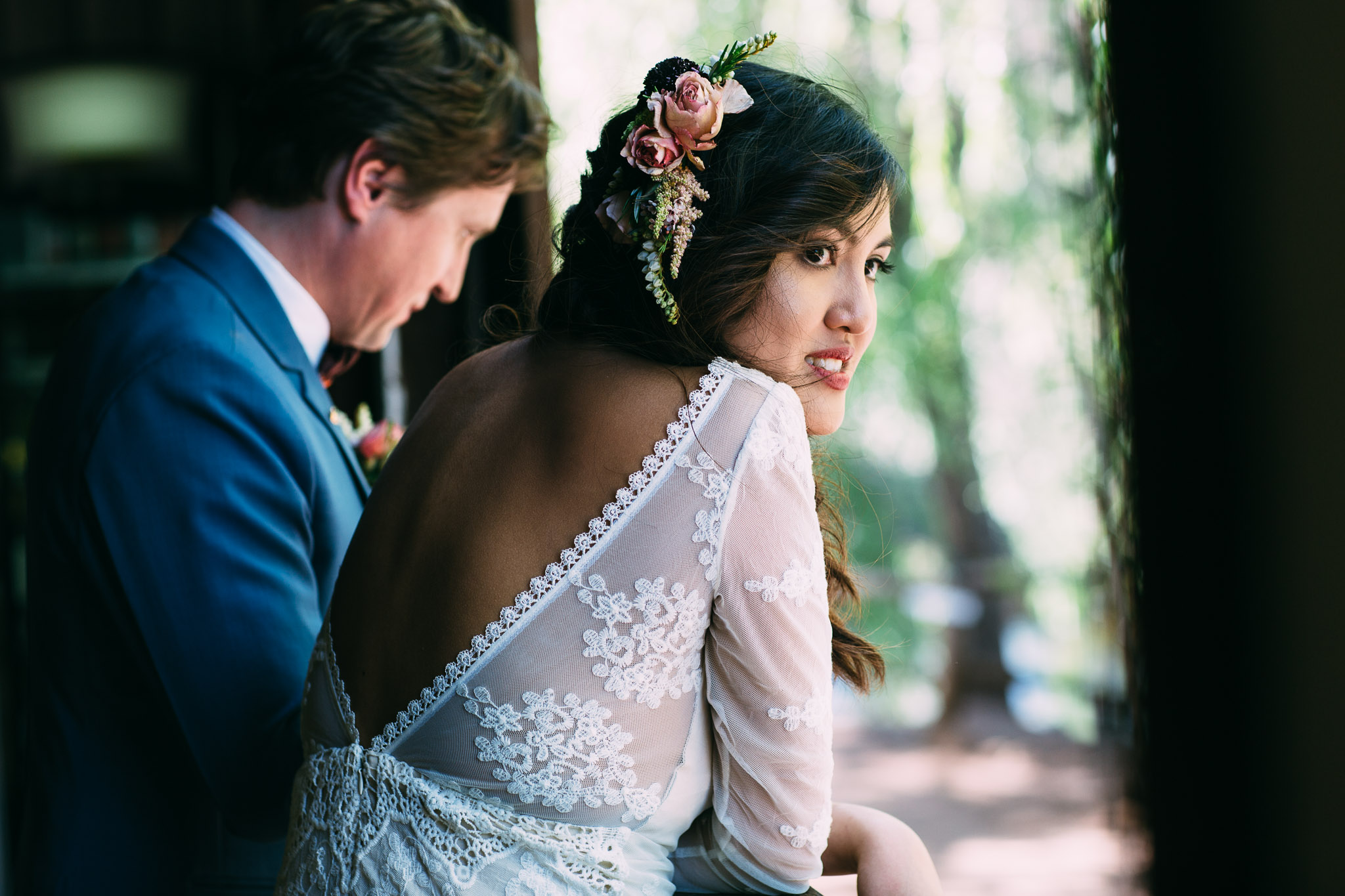 Boho bride-Brookside Vineyard