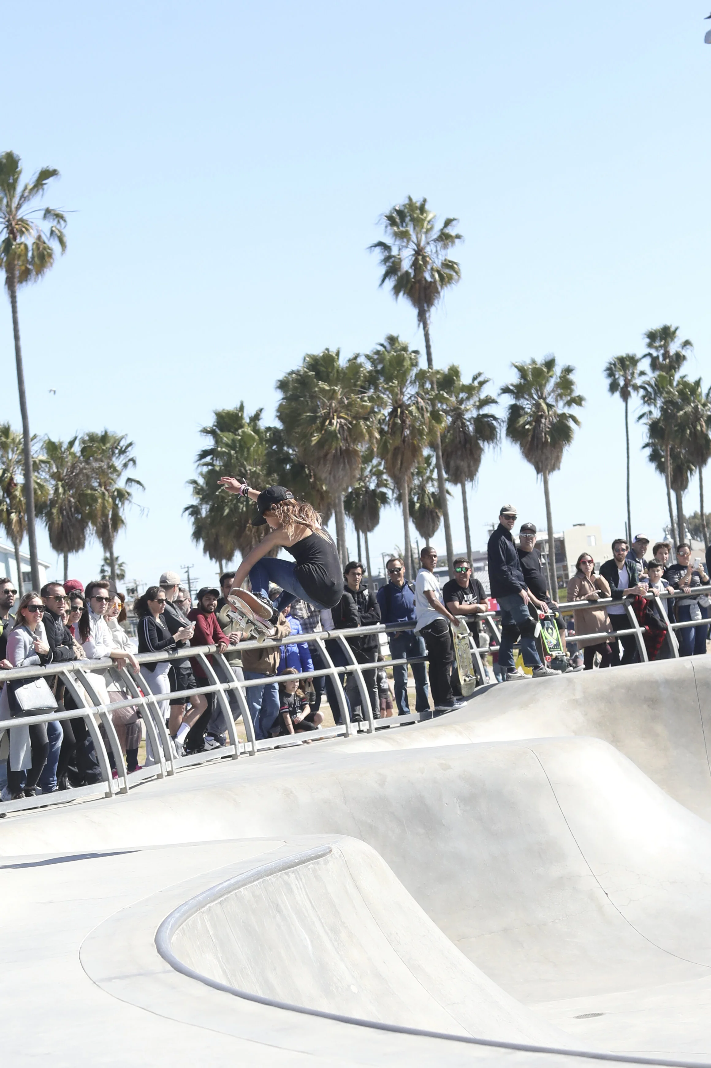 hurley olympic skateboarder sky brown photographed by lee clower in venice beach