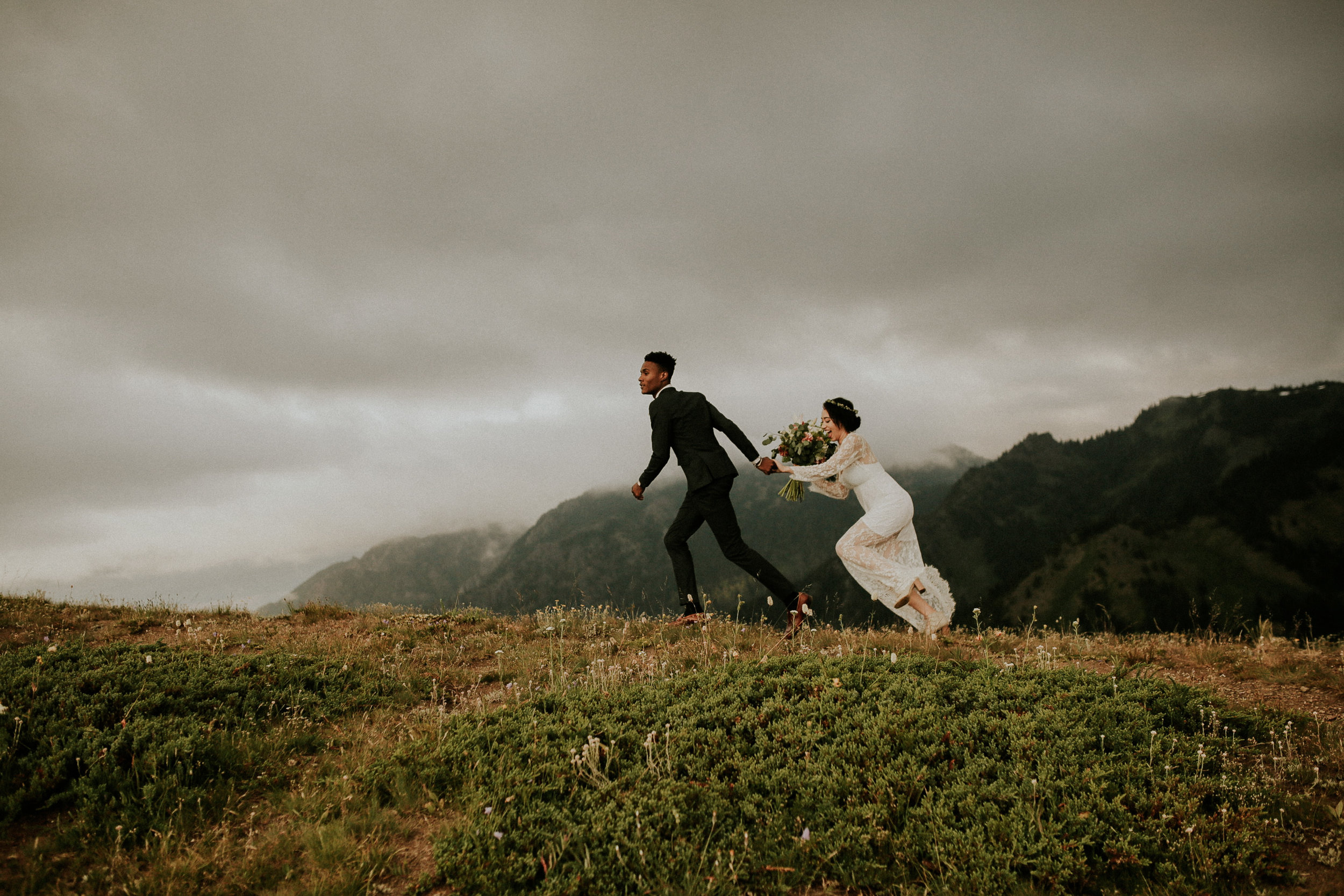 Tia + Justin: Hurricane Ridge Elopement