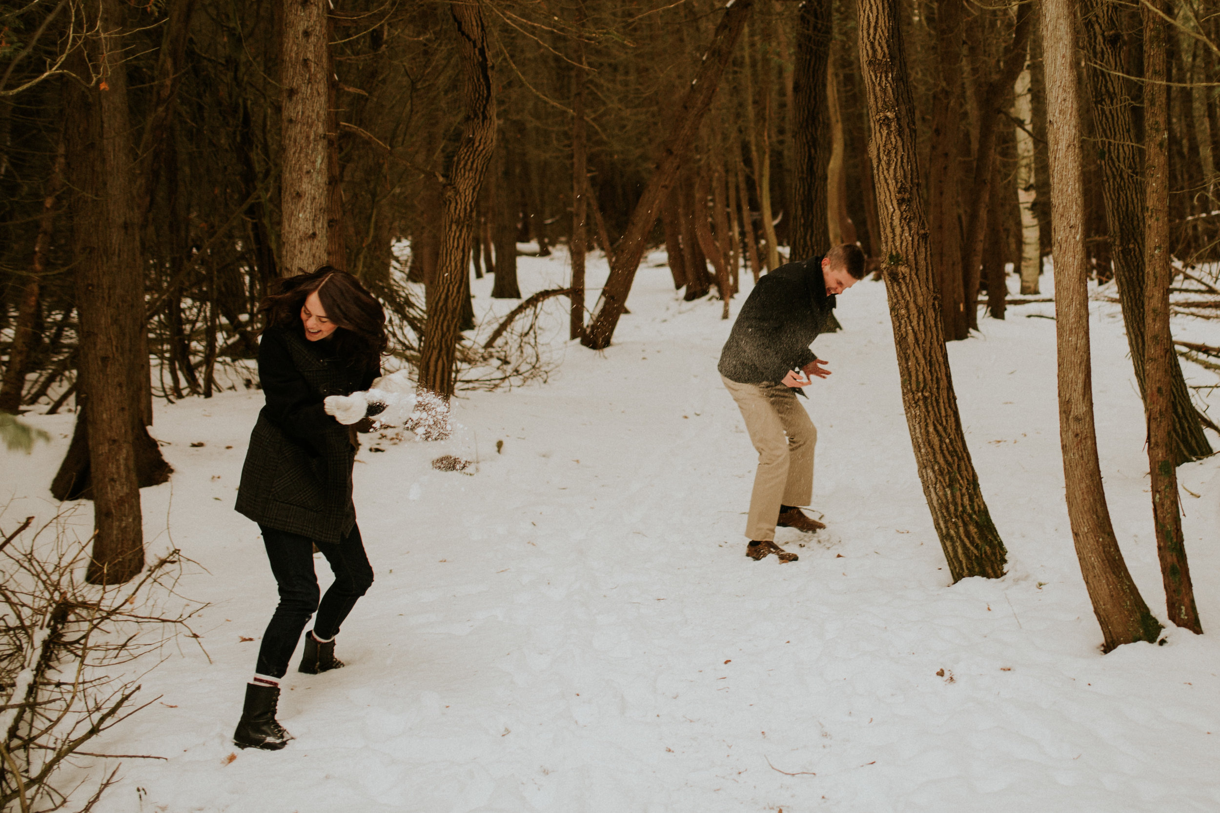 snowy presquile engagement session&nbsp;
