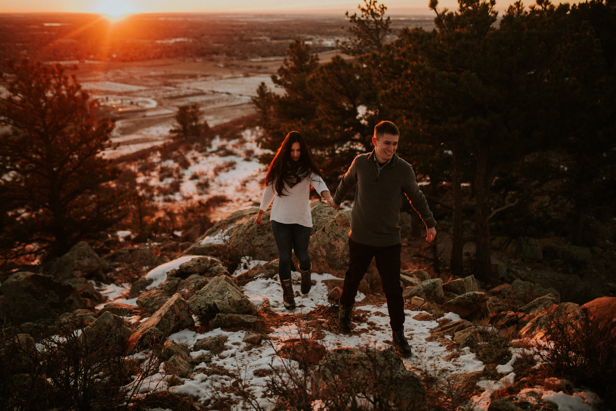 Estes Park Bear Lake Engagement Photographer//Anna + Wade 