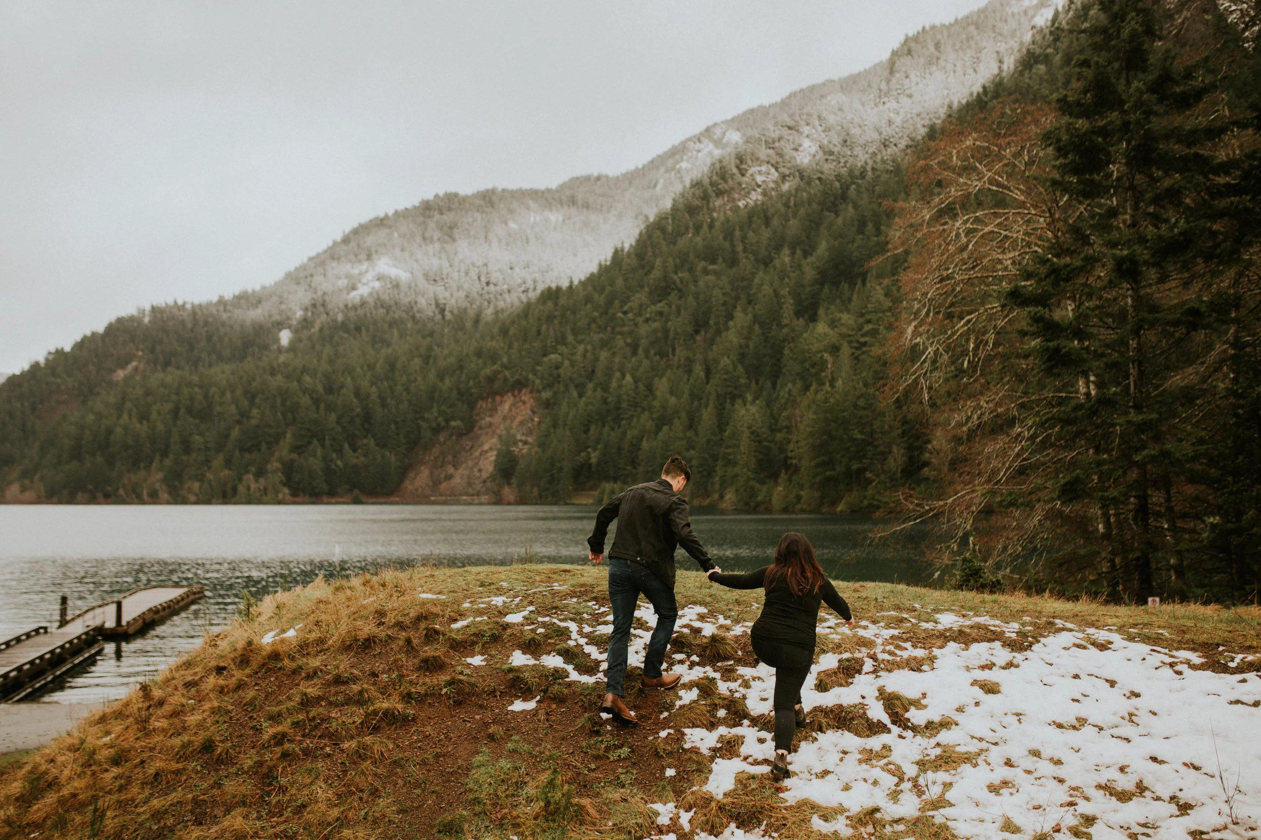 Olympic peninsula adventure engagement session