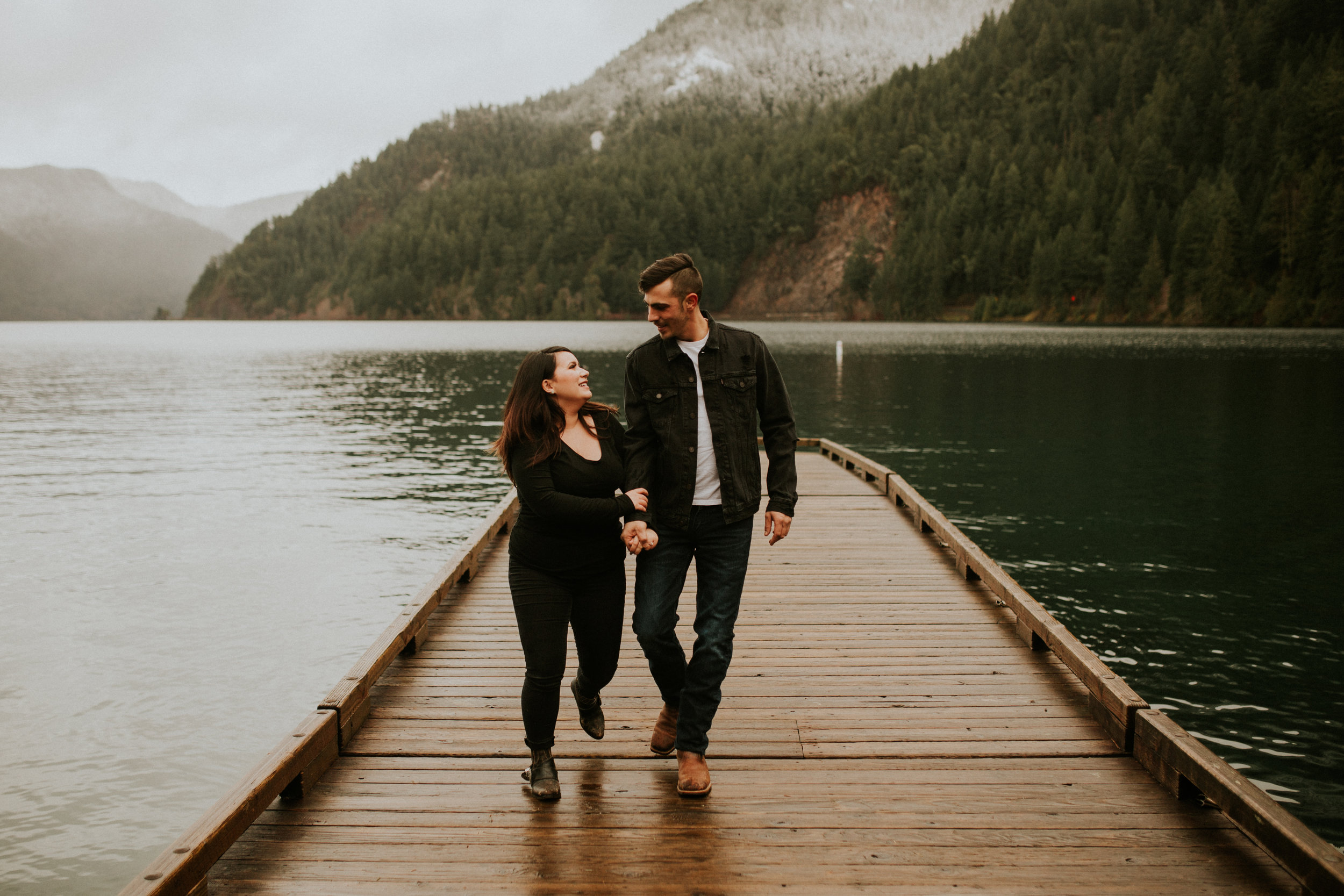 Olympic peninsula engagement photography by breeanna lasher