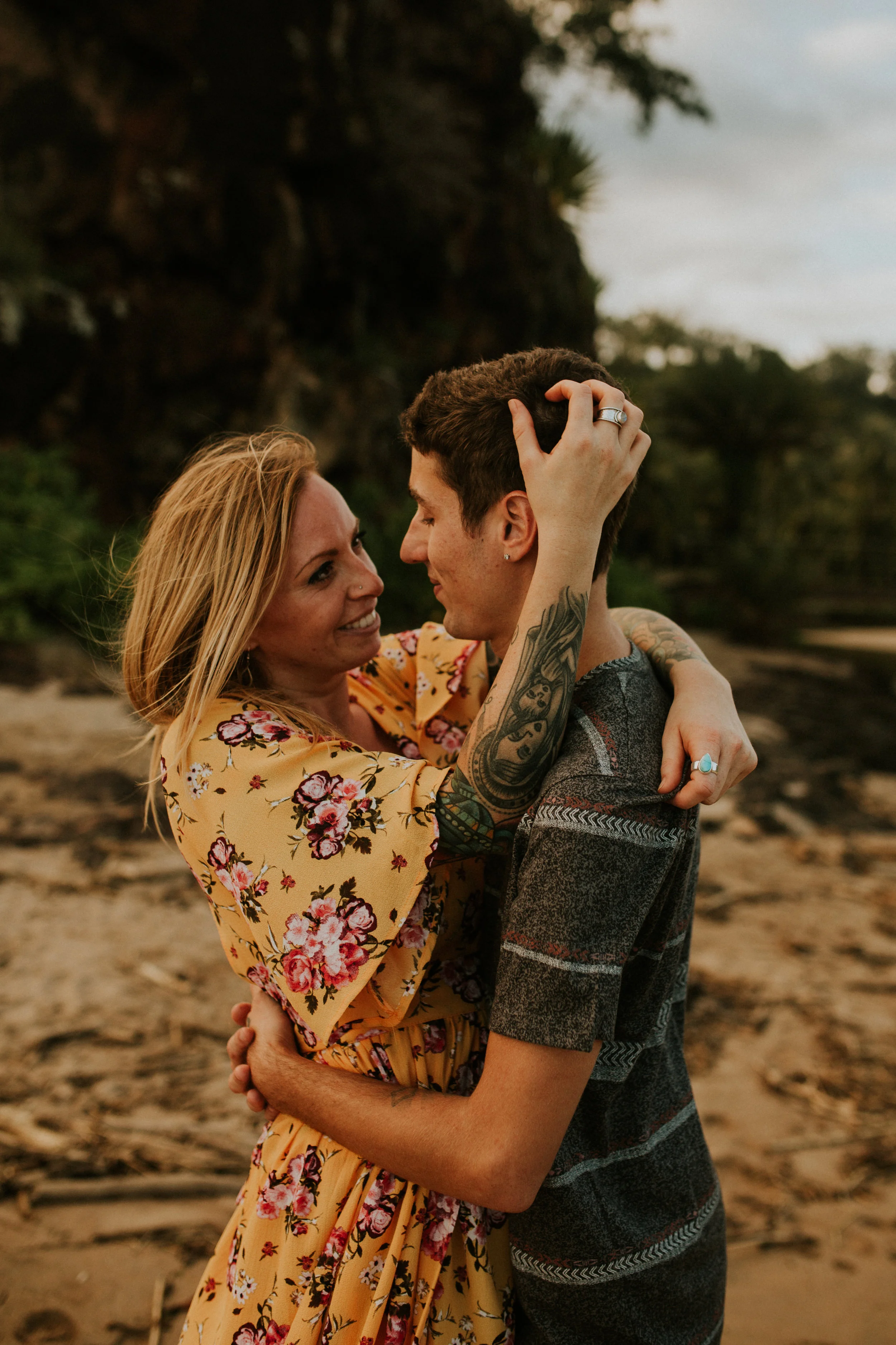 Hawaii elopement on kauai trespassing on a secret beach near spoouting horn&nbsp;