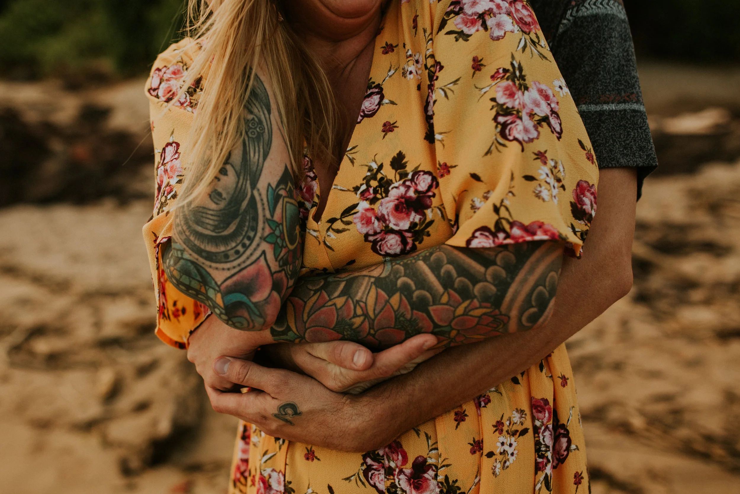 Kauai adventure engagement session in poipu photos
